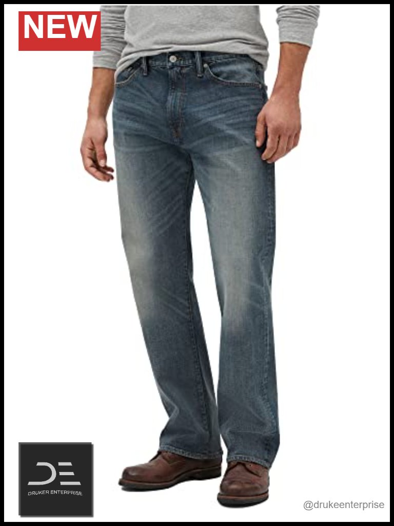 Men's Relaxed Fit Stretch Denim Jeans